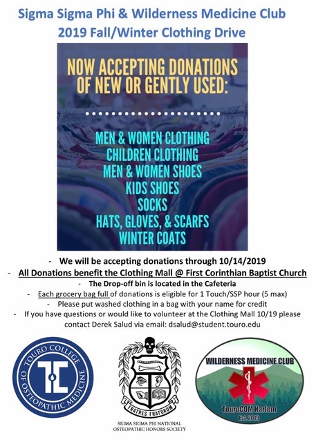 SSP & Wilderness Club Clothing Drive