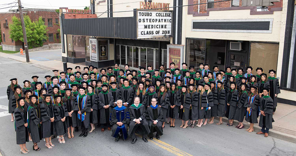 TouroCOM Middletown Class of 2018 in front of the Paramount Theatre in Middletown, NY.