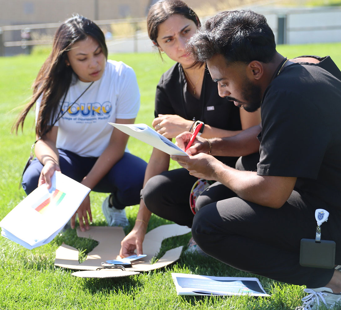 Students working together on a project