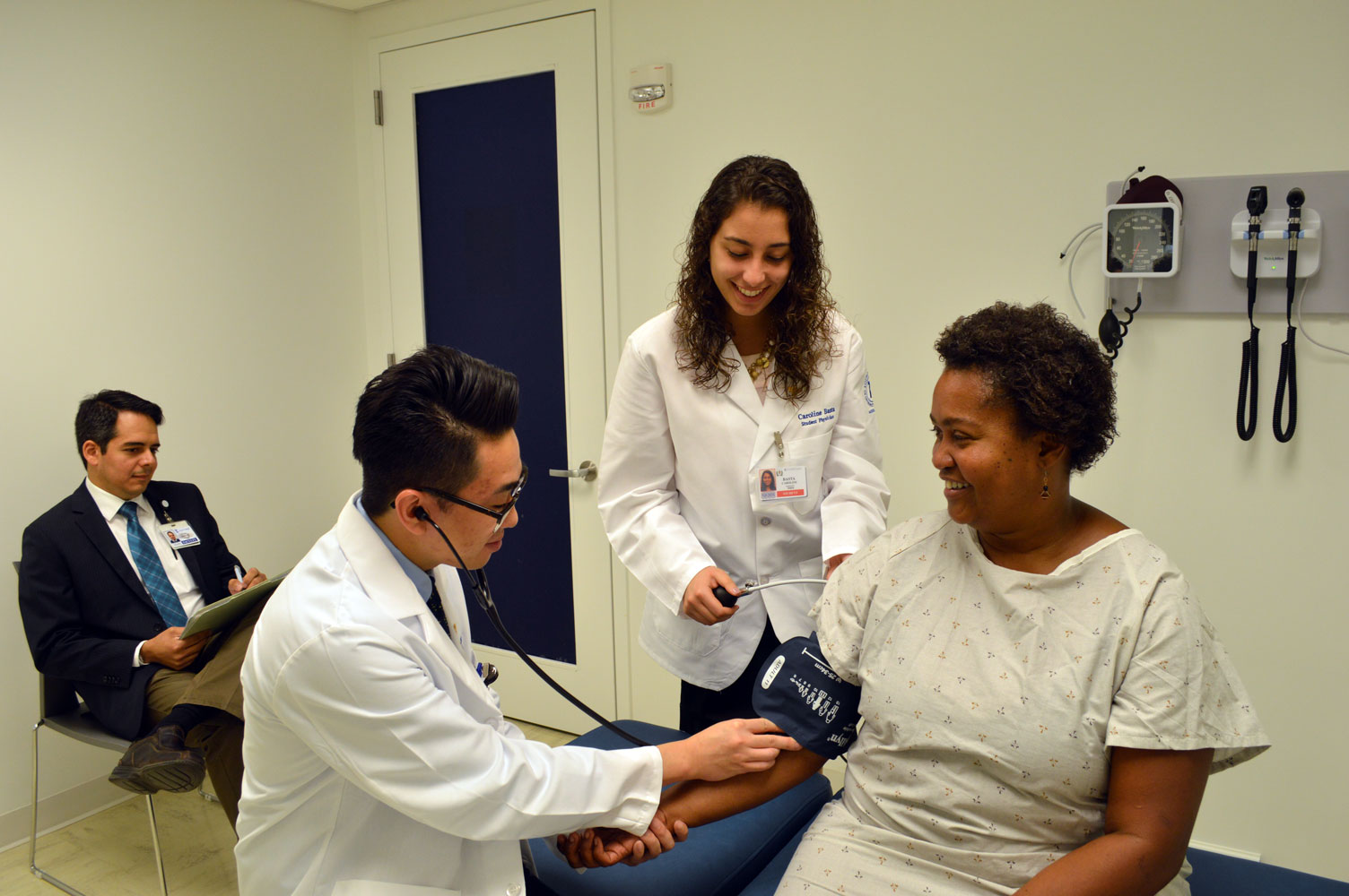 group of SPs working in OSCE lab