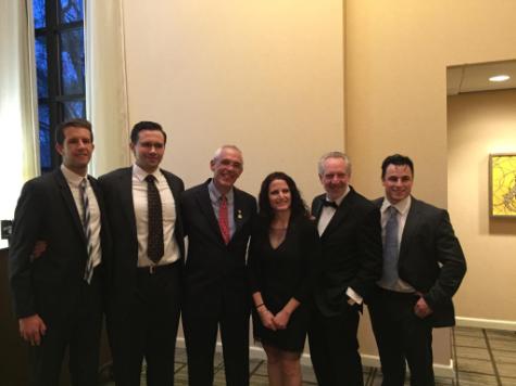 TouroCOM-Middletown students at the May 2015 Annual Meeting of the MSSNY House of Delegates. From left: Kyle Swartz, Devin Stephenson, AMAPAC representative, Dr. Stephanie Zeszutek, Dr. Robert Goldberg, and Sean Orton.