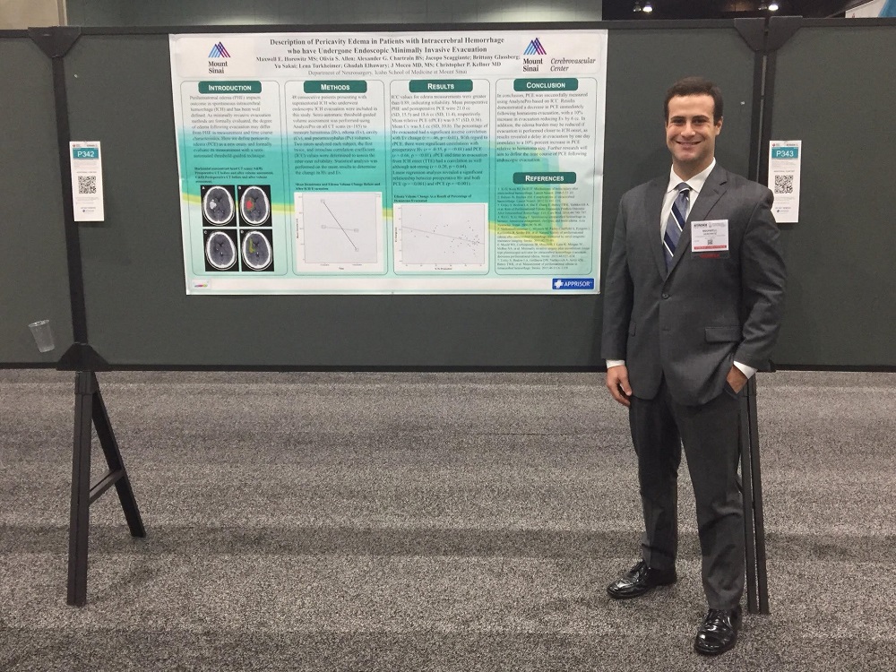 OMS II Maxwell Horowitz delivered a poster presentation at this year's International Stroke Conference.