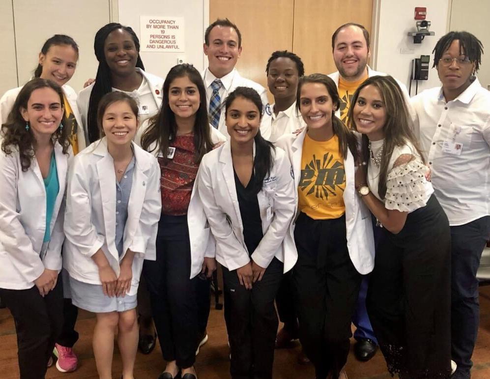 Ten students from TouroCOM Harlem spent a week learning about emergency medicine through the Staten Island Hospital's Emergency Medicine Internship.