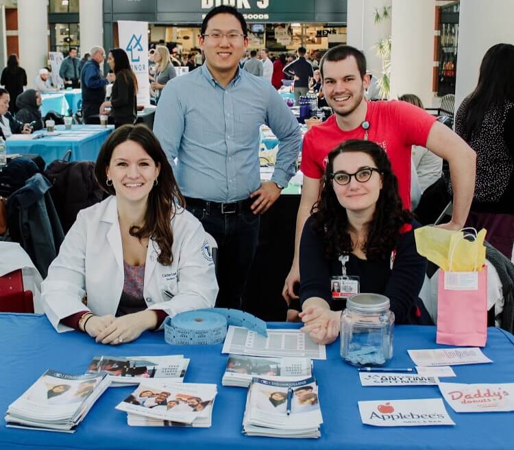 TouroCOM Middletown's Lauren Fleig (bottom right) is TouroCOM Middletown's 2019 Student DO of the Year.