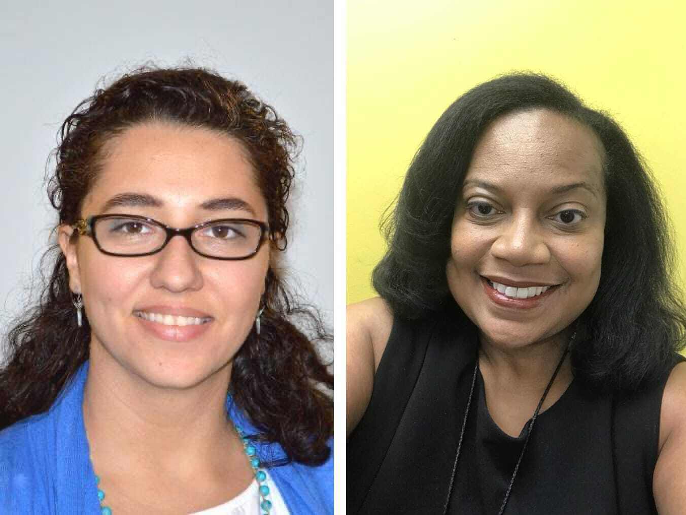 Professors Oana Rosenthal, MS, and Pearl Myers, MD, are TouroCOM Middletown's 2020 Teachers of the Year.