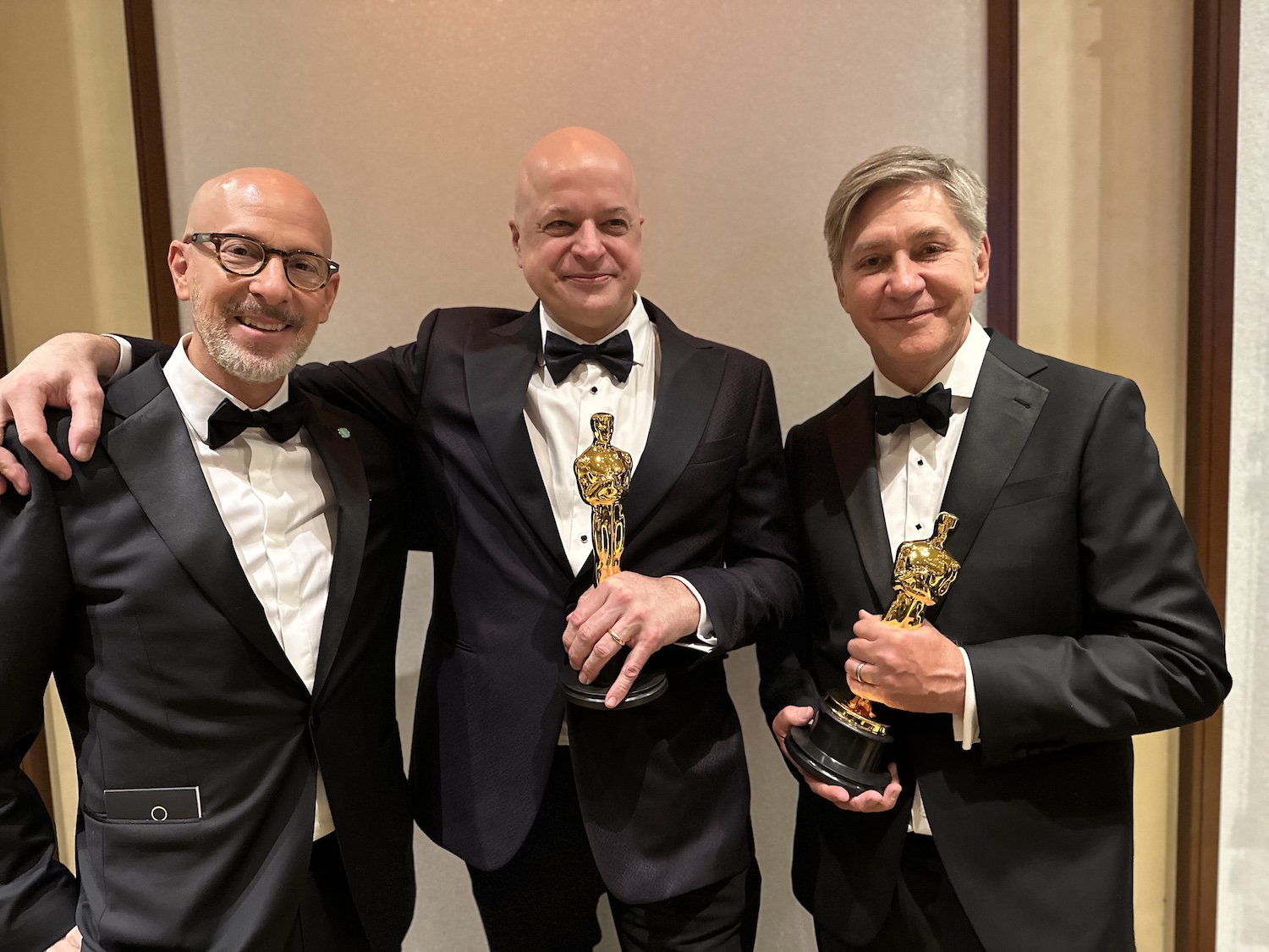 Dr. Fischer with Joshua Seftel (L) and Steve Hartman (R)