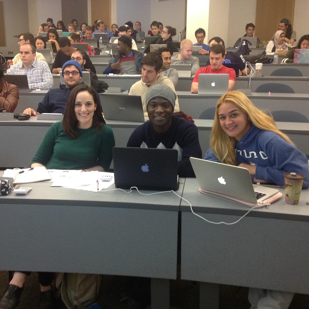 students by desks