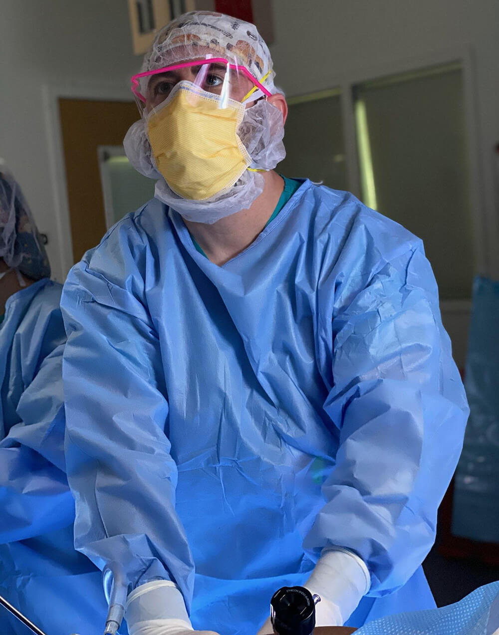 Dr. Michael Erickson at work at St. John\'s Episcopal Hospital