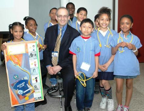 Pictured, from left to right: students Leyda Mercado, Miesha Crowder, D’Montrey Montague, Dr. Kadish, Nevonta Singleton, Jayson Lorenzo, Christian Castillo, Younis Nagi, Demi Peace, Aaliyah Smalls. 